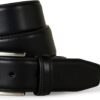 Men's Genuine Leather Belt with Metal Buckle – Classic Workwear Style