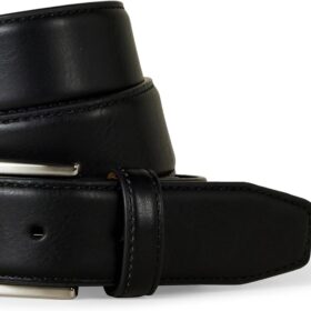 Men's Genuine Leather Belt with Metal Buckle – Classic Workwear Style