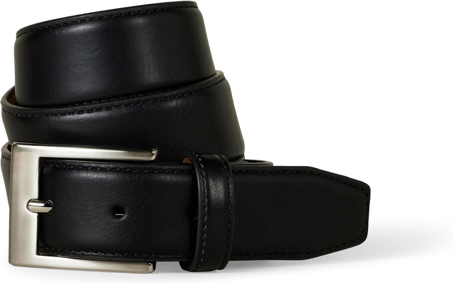 Men's Genuine Leather Belt with Metal Buckle – Classic Workwear Style