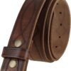 Western-Style Embossed Full-Grain Leather Belt Strap